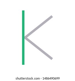 closeup colour line vector icon