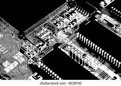 Close-up of Computer Mainboard