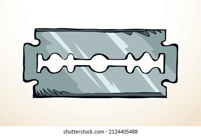 Stahlblatt scharfen. Vektorgrafik