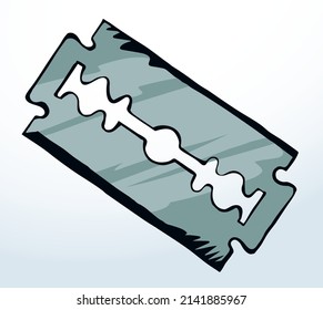 Stahlblatt scharfen. Vektorgrafik