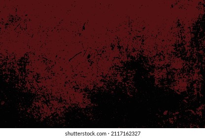 Closeup of dark red background with black grunge texture made in structure spotty noise. Red tough rough texture and background for design.