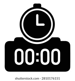 Close-up of a digital timer with a zero time display, emphasizing precision and timing in various applications.