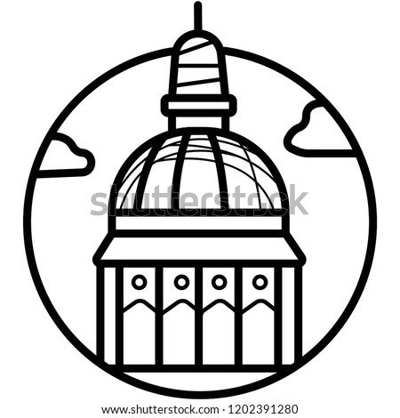 A Closeup of the Dome Above San Francisco