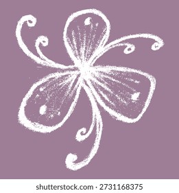 Closeup of editable hand drawing of traditional rangoli design element illustrations.