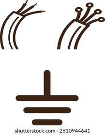 a close-up of a electric cable 