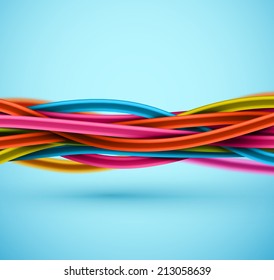Closeup electric cable, eps 10