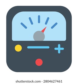 Close-up of electric meter with red needle on dial gauge, indicating energy consumption
