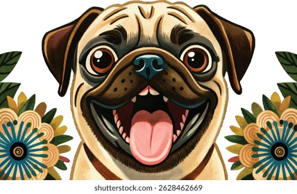 Close-up of a French Bulldog on white isolated background