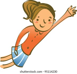 closeup of girl smiling