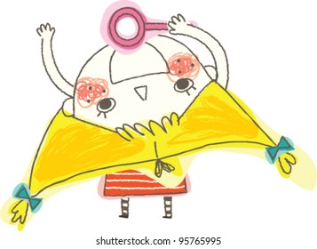 closeup of girl smiling