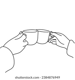 closeup hand holding cup