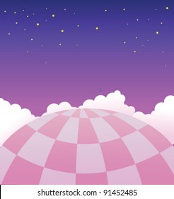 Nahaufnahme von Heißluftballon in Sky