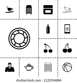 Closeup icon. collection of 13 closeup filled and outline icons such as baby bottle, cream, security guy, cargo container. editable closeup icons for web and mobile.