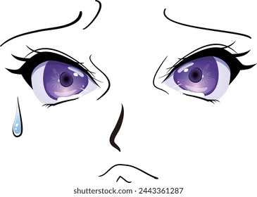Ilustración en primer plano de una cara confusa.