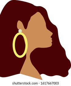 Close-up image of a girl's full face contours