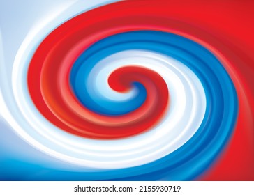 Closeup light soft blur shiny color water paint fluid liquid unity curvy line spiral shape view text space. Empty modern web art twirl air twist mix Europe war concept state effect decor design card