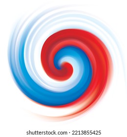 Closeup light soft blur shiny color water paint fluid liquid unity curvy line spiral shape view text space. Empty modern web art twirl air twist mix Europe war concept state effect decor design card
