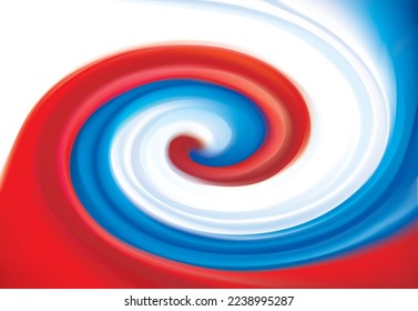 Closeup light soft blur shiny color water paint fluid liquid unity curvy line spiral shape view text space. Empty modern web art twirl air twist mix Europe war concept state effect decor design card