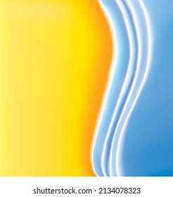 Vektorgrafik-Muster mit starker ukrainischer Flagge