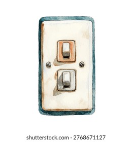 Close-up of a light switch plate