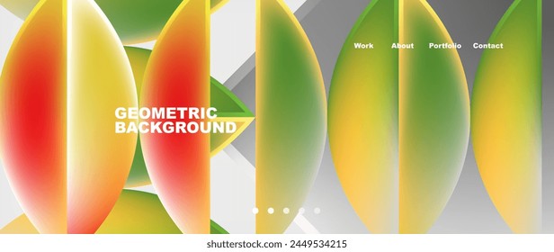 A closeup macro photography of colorful leaves arranged in a symmetrical pattern on a white background, resembling a geometric design in a circle shape