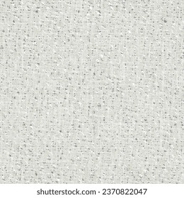 Closeup, old gray cloth with holes and white flecks. Slub fabric from flax or hemp. Rough linen background. Vector seamless.