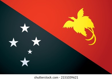 Closeup old retro red color vintage asian land Port Moresby city glory pride day war unity silk cloth textile shape view text space. Print black web art liberty trade unit peace logo label frame set