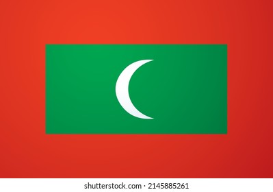Closeup old retro vintage red green color glory islam east land day war union silk crescent shape view text space. Print art pride peace elect sport ensign logo badge label insignia set card