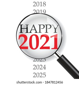 Close-up on 2021 new year day. New Year is coming, wish you all the best as always in this coming new year.