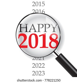 Close-up on Happy 2018. New Year is coming, wish you all the best as always in this coming new year.