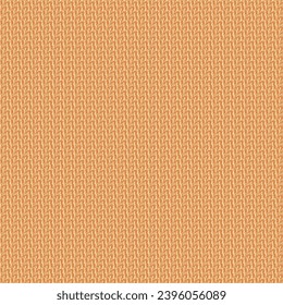 Nahaufnahme eines orangefarbenen Jerseys. Abstrakter Strickstoff. Textur und Muster für Bekleidung, Polstermöbel, Bettüberwürfe, Decken, Tischdecken, Vorhänge und andere. Vektorgrafik.