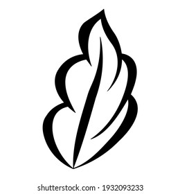 Close-up of a patterned fragment on a white background. Illustration of vector graphics, where plant elements are depicted. Material for creating patterns, decorative backgrounds, or seamless designs.