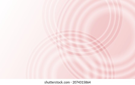 Closeup of pink transparent clear calm water surface texture with splashes and bubbles for cosmetic moisturizer background. vector design.