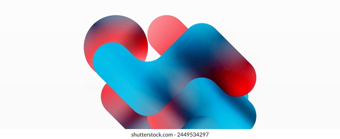 Closeup of a red petal, blue nail, and purple toy on a white background. The abstract shapes convey a sense of electric blue energy and magenta confectionery vibes