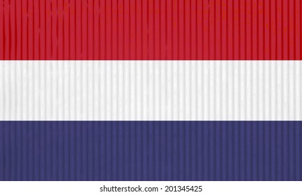 Closeup red, white and blue cardboard 4th of July background