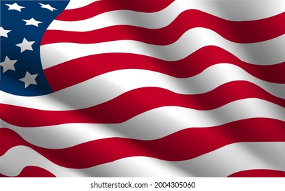 Cierre de la bandera de los Estados Unidos