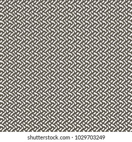 A closeup of the rough knit woolen blanket structure. Monochrrome graphics. Abstract vector.