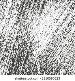 Closeup, rough textile texture. Streaked structure, image in black and white. Grunge fabric background. Abstract vector. Seamless pattern.