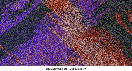Close-up of a rough textured red wall with a plaster-like finish