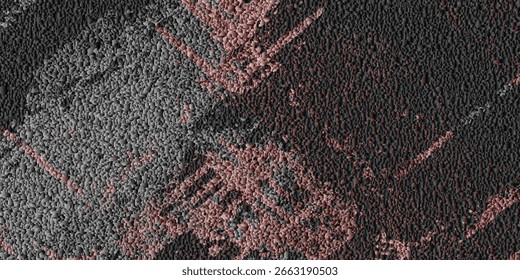 Close de uma parede vermelha áspera texturizada com acabamento semelhante a gesso