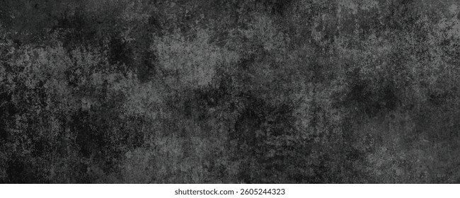 A Close-Up of a Scratched and Deeply Weathered Cement Wall with Dark Textures

