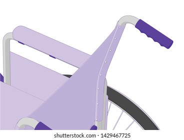 Closeup shot of a Self Propelled Wheel Chair 