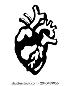 Corazón. Signo de la estafa de los dibujos de los vectores
