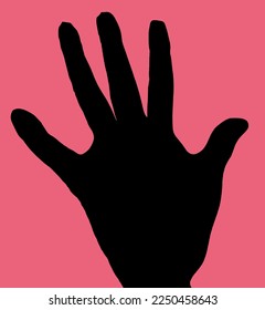 close-up silhouette of hand and finger
