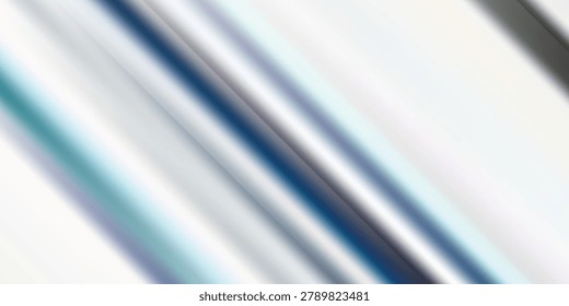 Close-up of a smooth metallic surface featuring reflective stripes in silver and blue tones