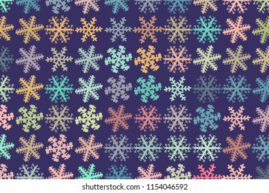 Close-up of snow illustrations background abstract, hand drawn texture. Vector artwork.