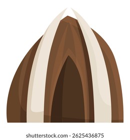 Closeup of a sunflower seed showing the kernel inside