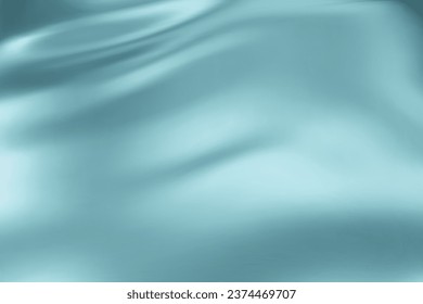 Close-up texture of blue silk. Heather blue fabric smooth texture surface background. Smooth elegant blue silk. Texture, background, pattern, template. 3D vector illustration.