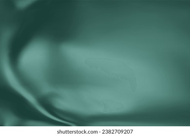 Textura de cierre de seda verde oscuro. Colocar el fondo de la superficie de textura suave de tela verde. Seda verde suave y elegante. Textura, fondo, patrón, plantilla. Ilustración vectorial 3D.