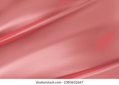 Close-up texture of light Pink peach silk. Light pink peach fabric  texture surface background. Smooth elegant pink silk in Sepia toned. Texture, background, pattern, template. 3D vector illustration.